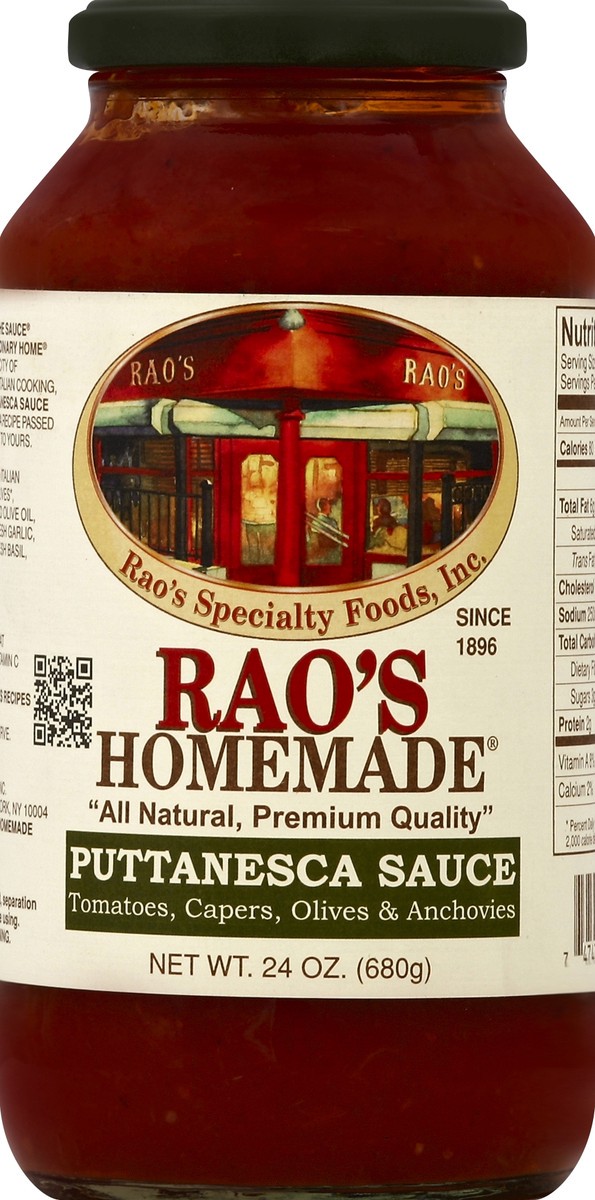 slide 1 of 2, Rao's Homemade Raos Puttanesca Spaghetti Sauce, 24 fl oz