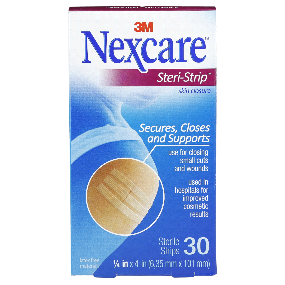 slide 1 of 1, Nexcare Steri-Strip Skin Closure, 30 ct