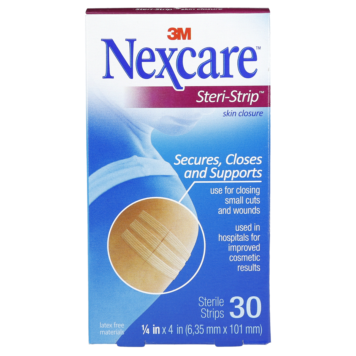 slide 1 of 13, Nexcare Steri-Strip Skin Closure, 30 ct