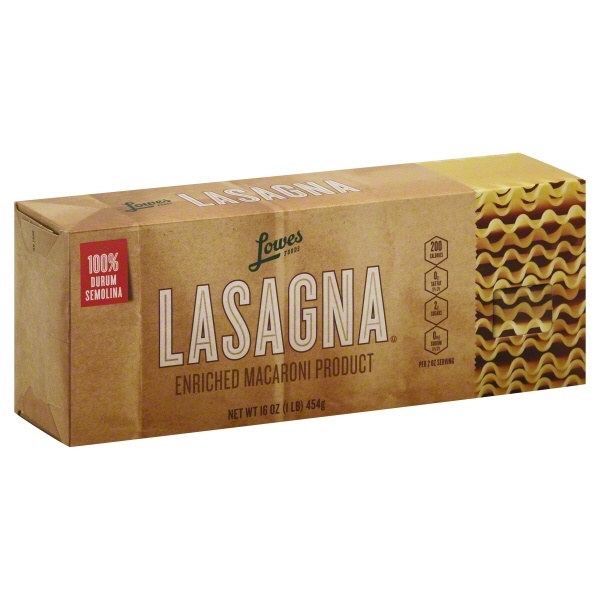 slide 1 of 1, Lowes Foods Lasagna, 16 oz