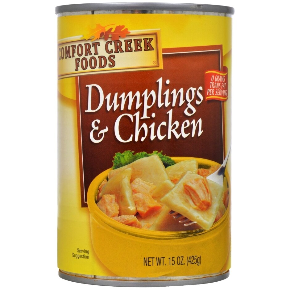 slide 1 of 1, Comfort Creek Foods Dumplings & Chicken, 15 oz