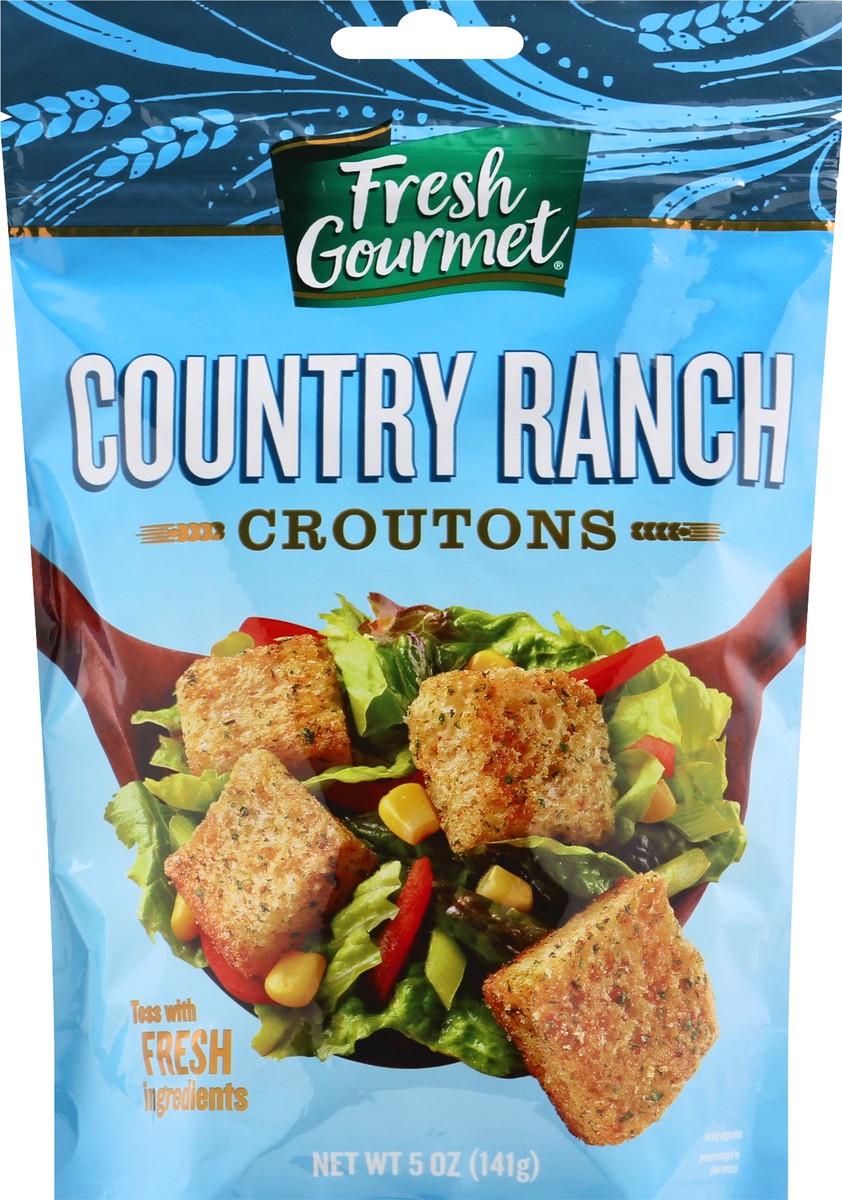 slide 10 of 11, Fresh Gourmet Country Ranch Premium Croutons, 5 oz