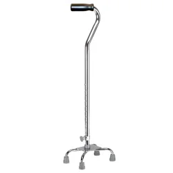 Drive Medical Quad Cane Small Base, Chrome