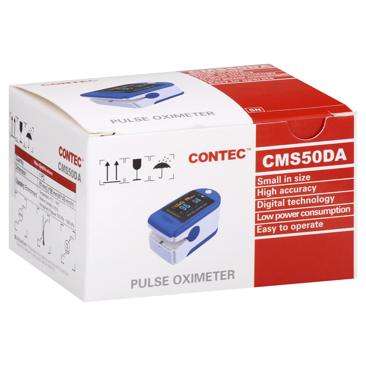 slide 8 of 9, Contec Pulse Oximeter 1 ea, 1 ct