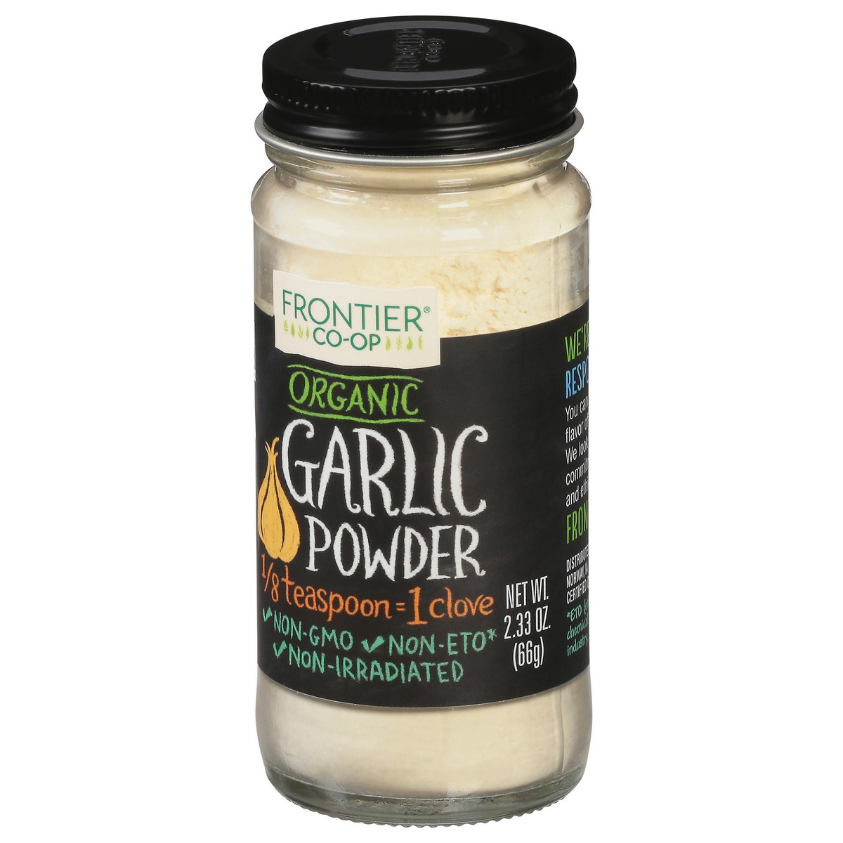 slide 3 of 9, Frontier Co-Op Organic Garlic Powder 2.33 oz, 2.33 oz