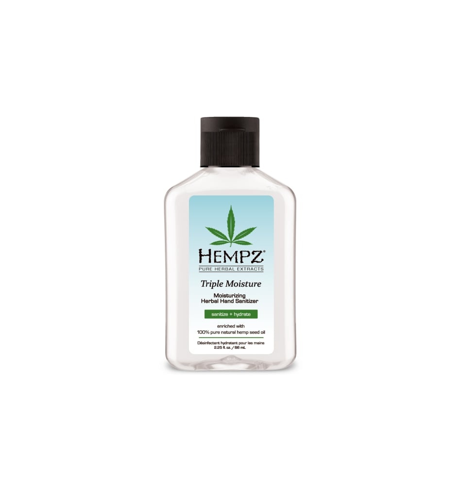 slide 1 of 1, Hempz Triple Moisture Moisturizing Herbal Hand Sanitizer, 2.25 fl oz