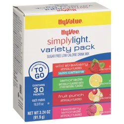 Hy-Vee Simply Light Variety Pack To Go Drink Mix - 3.24 oz