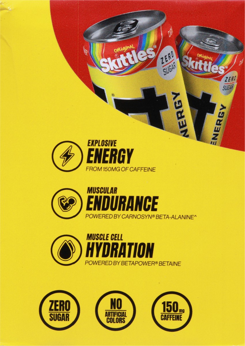 slide 8 of 9, C4 Sport Zero Sugar Performance Original Skittles Energy Drink 4 - 12 fl oz Cans, 12 oz