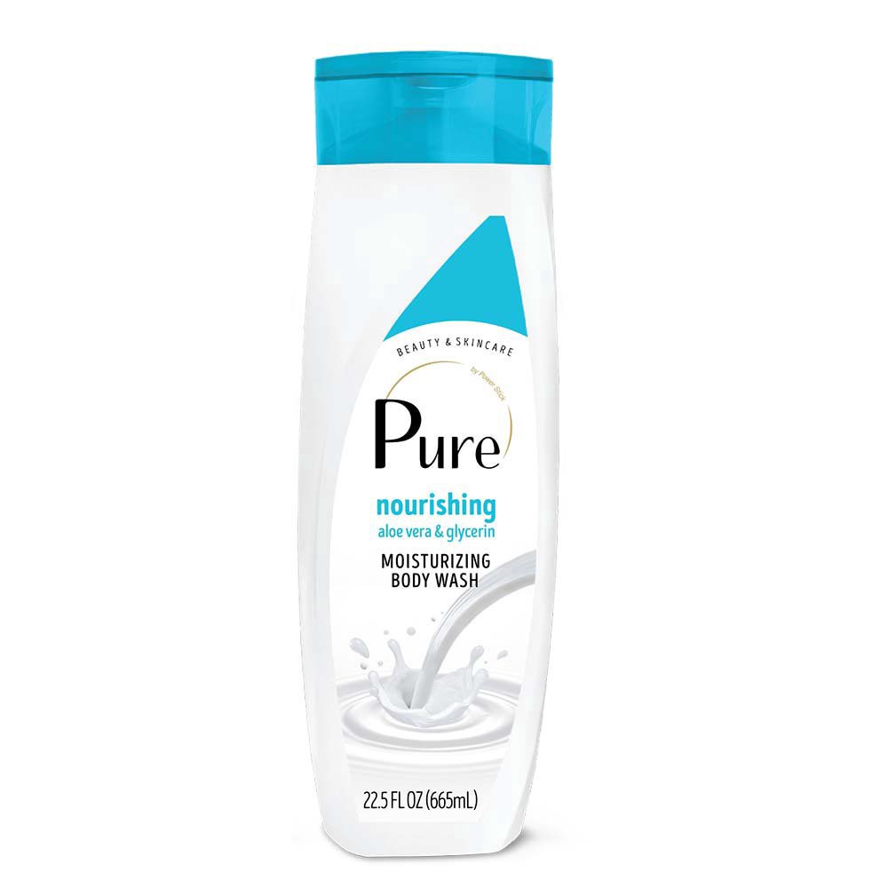 slide 1 of 1, Pure Moisturizing Body Wash - Aloe Vera & Glycerin, 22.5 oz