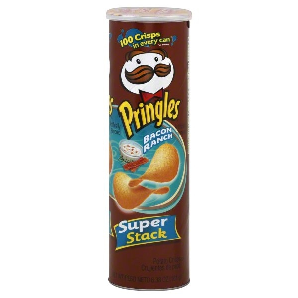 slide 1 of 1, Pringles Bacon Ranch, 6.38 oz