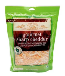 Roundy's Gourmet Cheddar Shredded Cheese - 8 oz