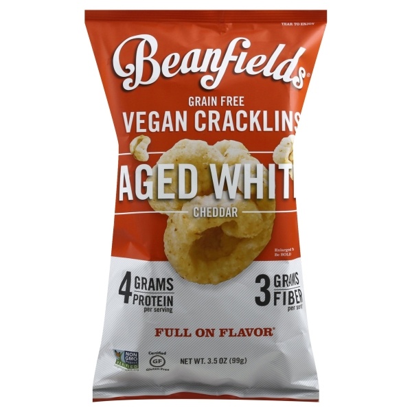 Beanfields Vegan Cracklins Aged White Cheddar 3.5 oz Shipt