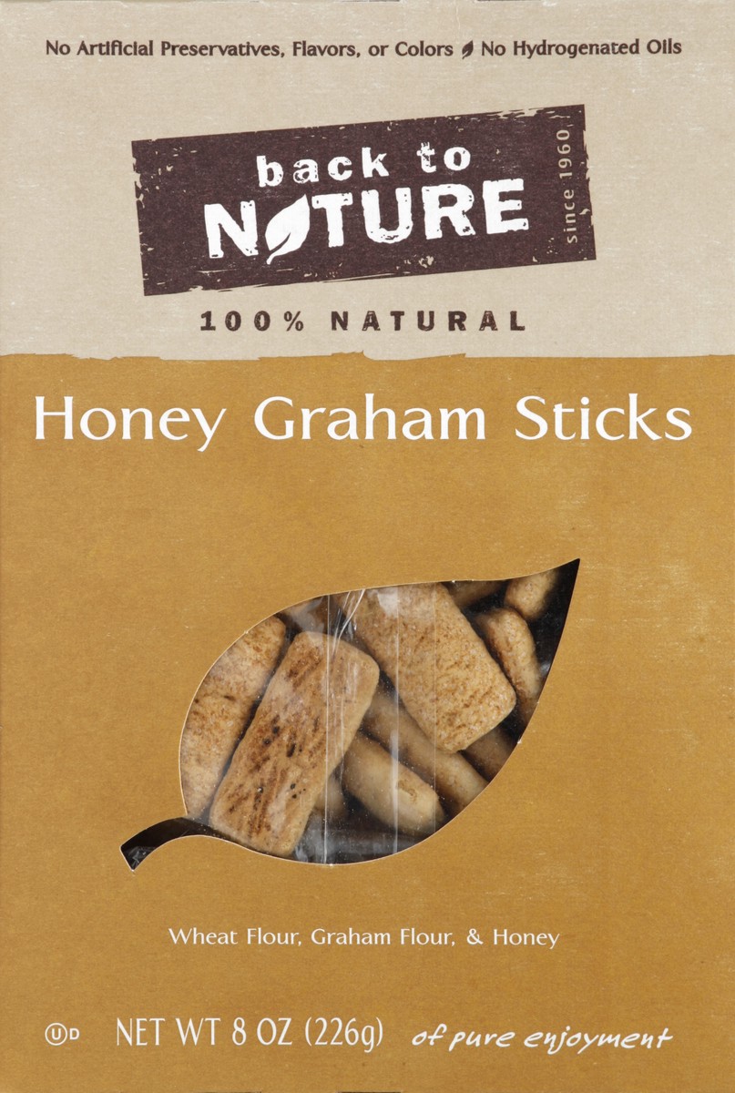 slide 4 of 4, Back to Nature Graham Sticks 8 oz, 8 oz