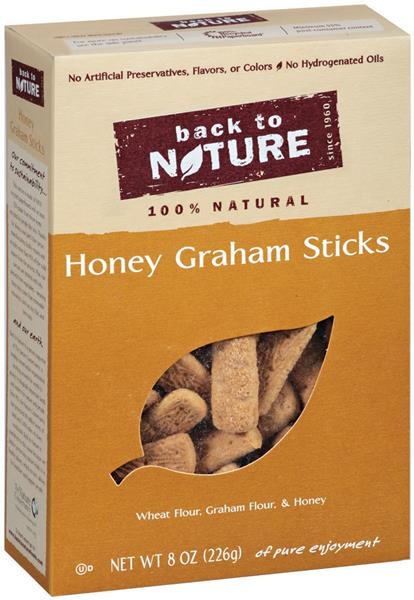 slide 1 of 4, Back to Nature Graham Sticks 8 oz, 8 oz