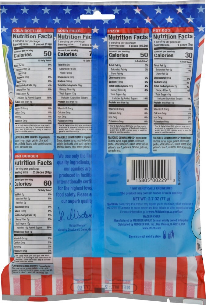 slide 2 of 2, eFrutti Gummi Candy Lunch Bag - 2.7 oz, 2.7 oz