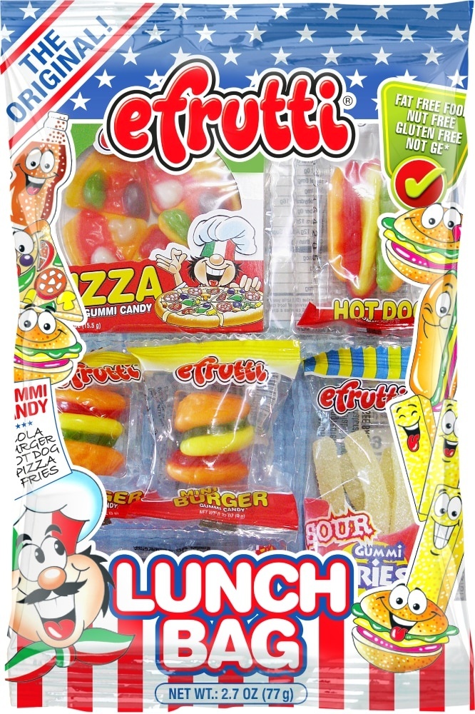 slide 1 of 1, eFrutti Gummi Candy Lunch Bag, 2.7 oz