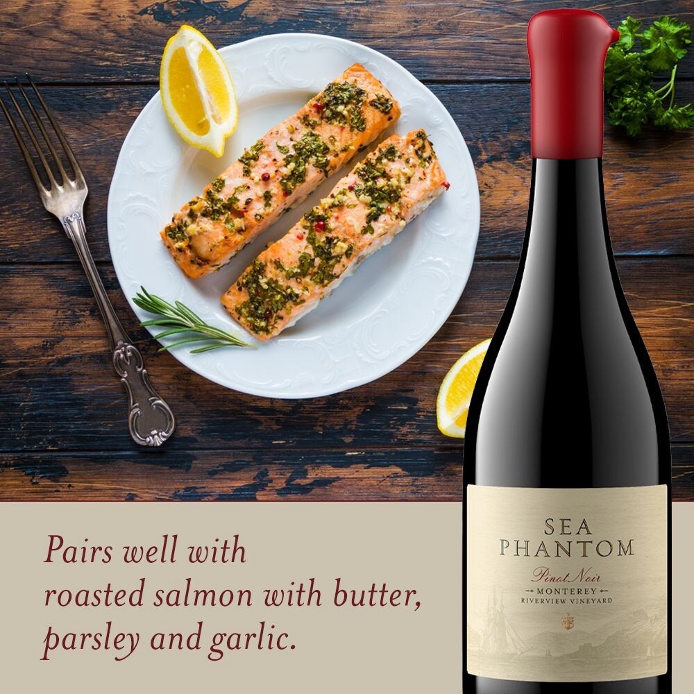 slide 5 of 6, Sea Phantom Pinot Noir Red Wine, 750 ml