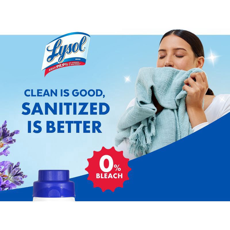 slide 10 of 10, Lysol Laundry Sanitizer Lavender, 90 oz