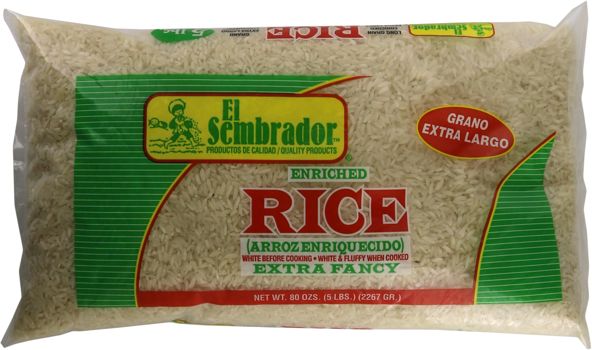 slide 1 of 1, El Sembrador Long Grain Rice, 5 lb