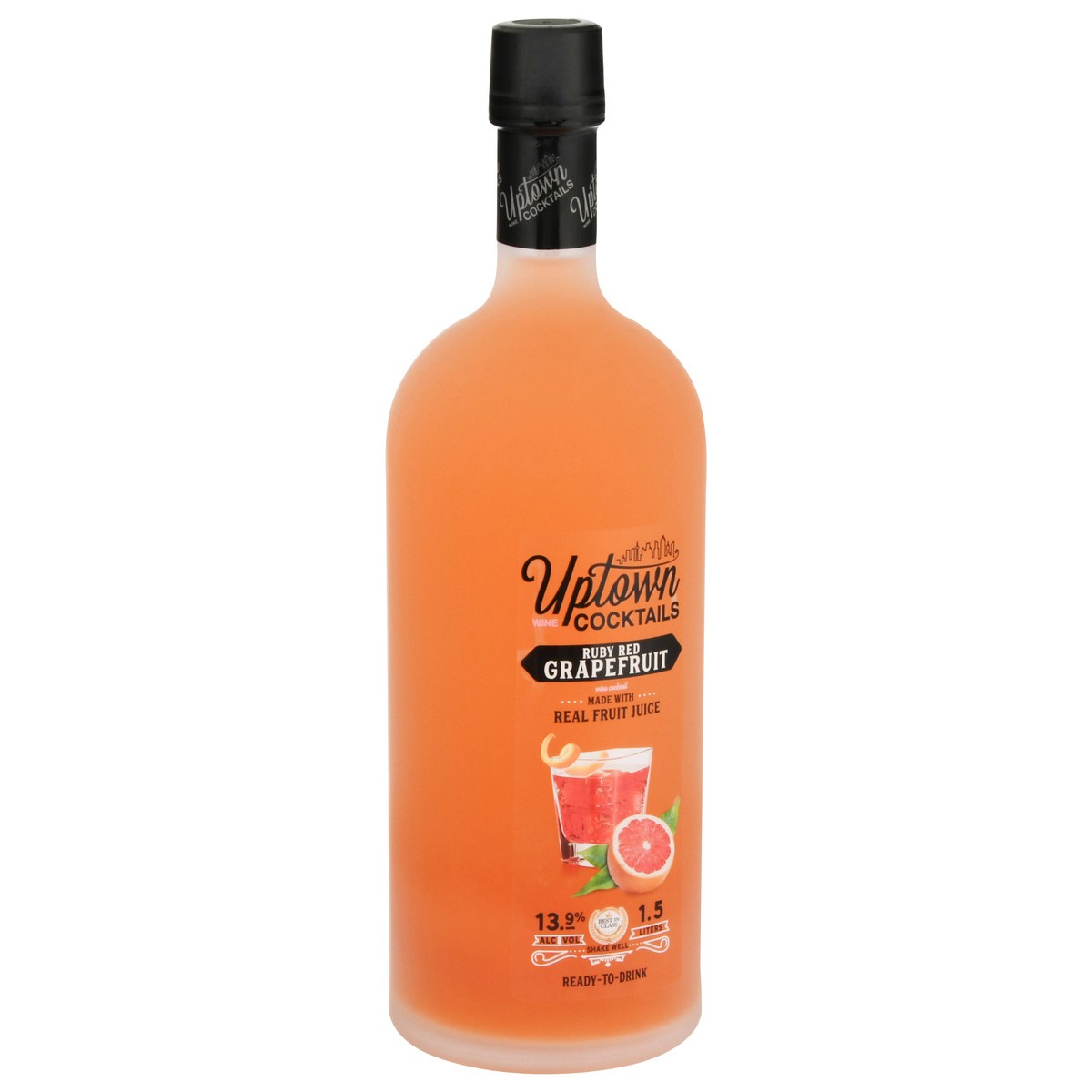 slide 2 of 9, Uptown Wine Cocktails Ruby Red Grapefruit Wine Cocktail 1.5 lt, 1.50 liter