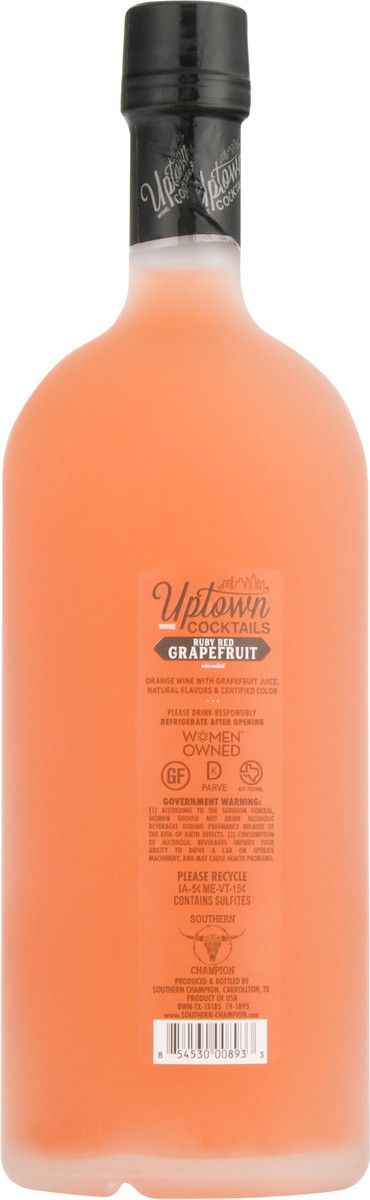 slide 5 of 9, Uptown Wine Cocktails Ruby Red Grapefruit Wine Cocktail 1.5 lt, 1.50 liter
