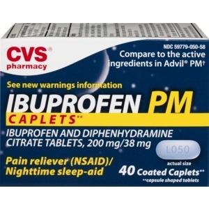 slide 1 of 1, CVS Pharmacy Cvs Health Ibuprofen Pm Caplets, 40 ct