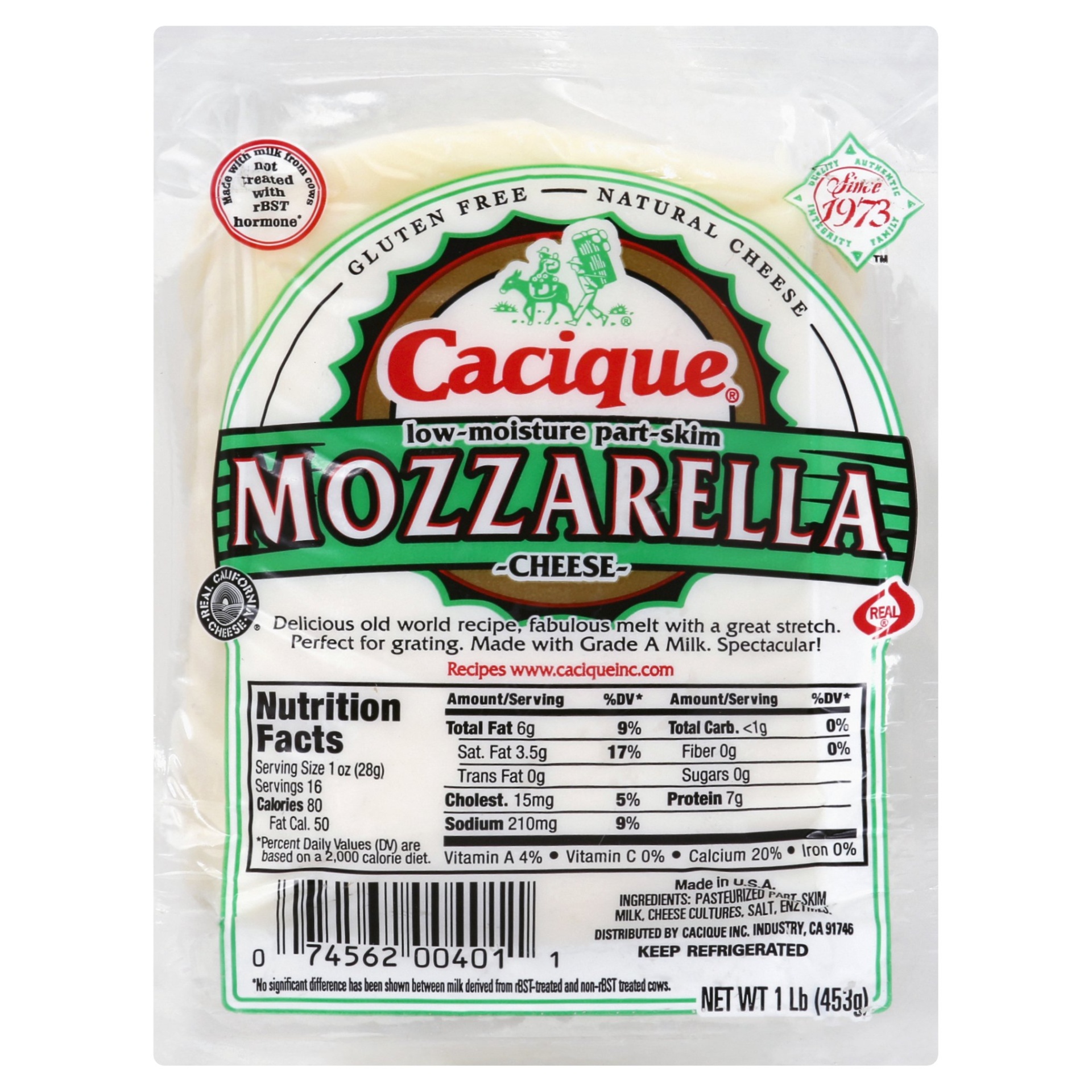 slide 1 of 1, Cacique Mozzarella Ball, 16 oz