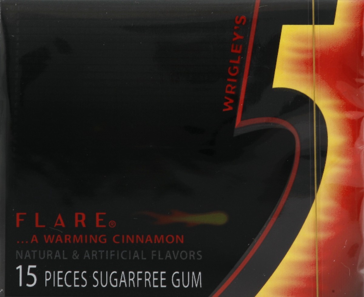 slide 5 of 6, 5 Gum Gum Gum, Sugarfree, Flare, 15 ct