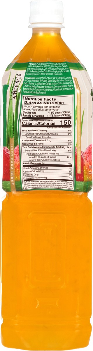 slide 4 of 13, Salutti Mango Aloe Vera Drink 50.7 oz, 50.7 oz