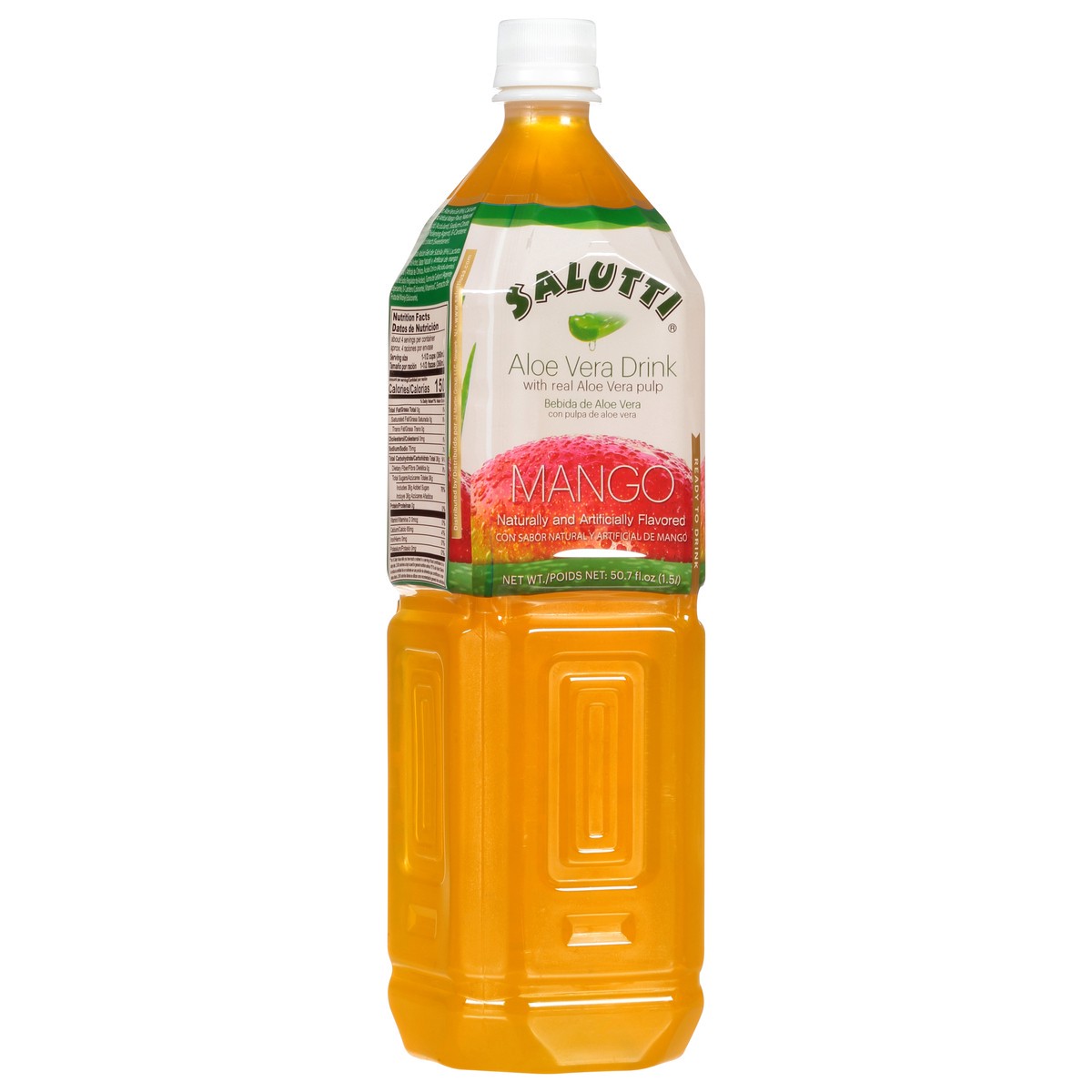 slide 6 of 13, Salutti Mango Aloe Vera Drink 50.7 oz, 50.7 oz