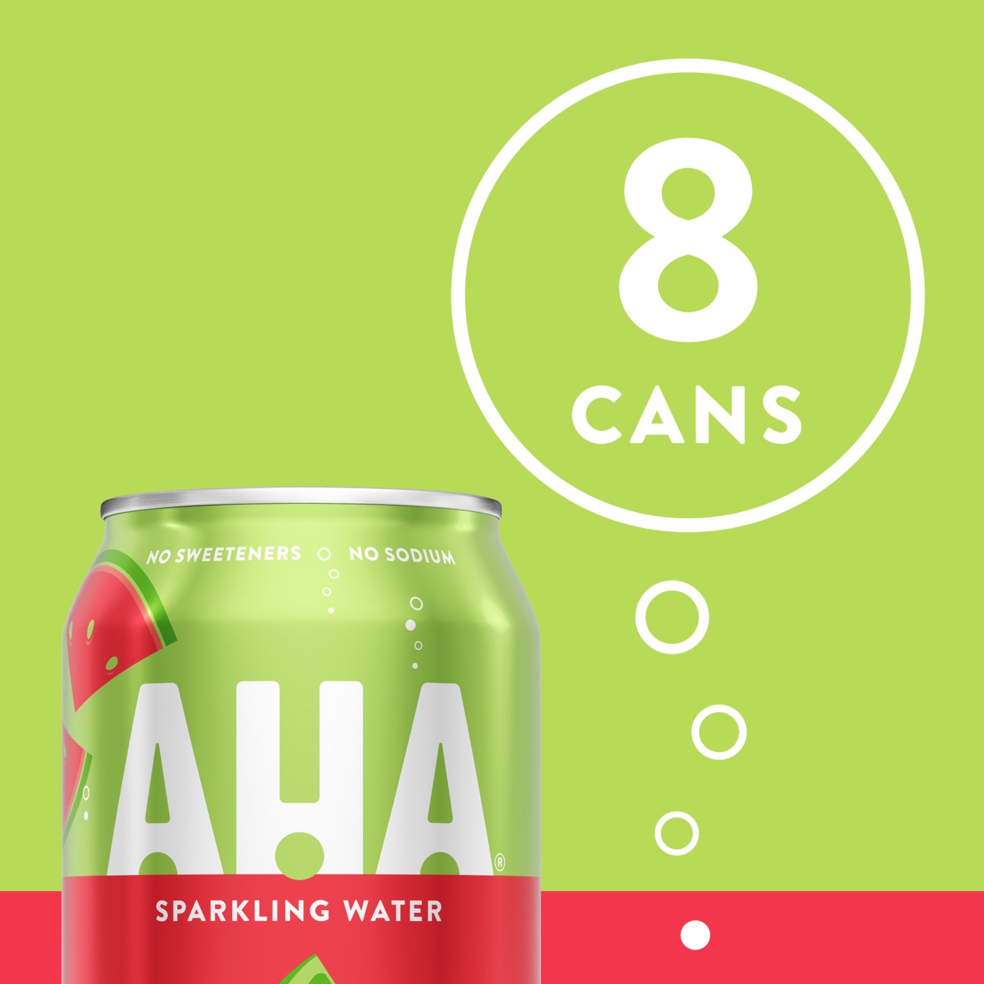 slide 14 of 17, AHA Lime & Watermelon Sparkling Water, 8 ct; 12 fl oz