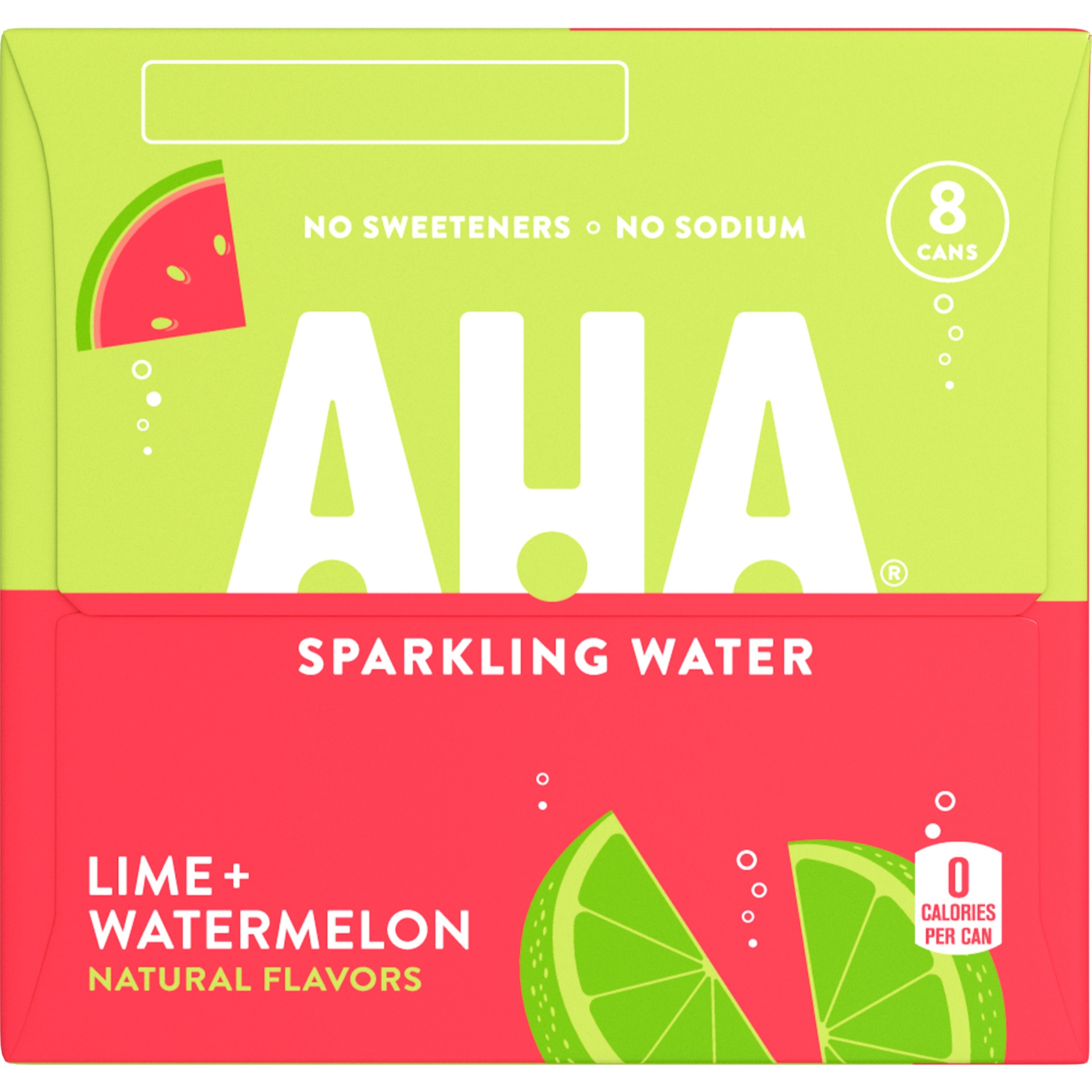slide 7 of 17, AHA Lime & Watermelon Sparkling Water, 8 ct; 12 fl oz