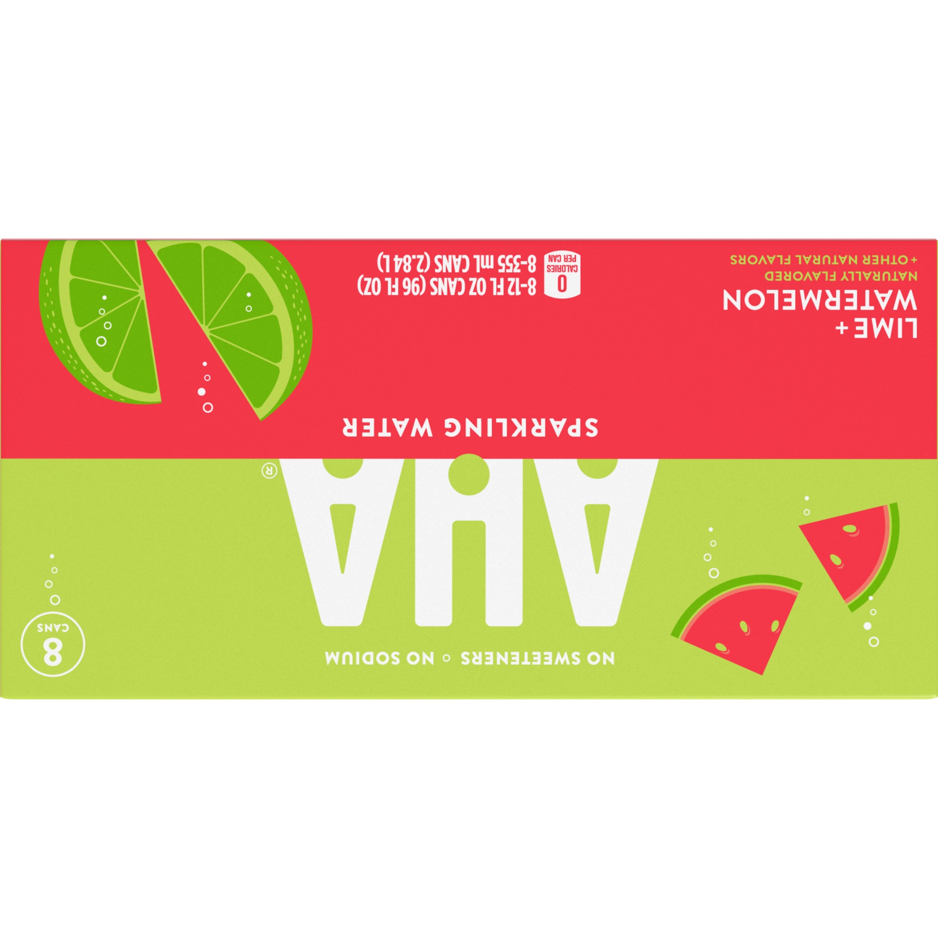 slide 9 of 17, AHA Lime & Watermelon Sparkling Water, 8 ct; 12 fl oz