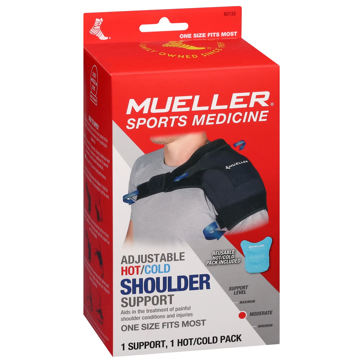 slide 4 of 4, Mueller Hot/Cold Adjustable Shoulder Support 1 ea, 1 ct