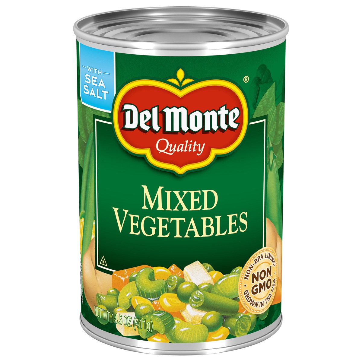 slide 1 of 8, Del Monte Mixed Vegetables, 14.5 oz Can, 14.5 oz