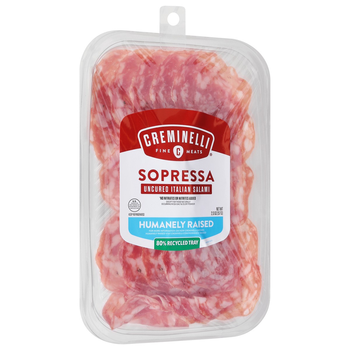 slide 6 of 9, Creminelli Fine Meats Humanely Raised Uncured Italian Salami Sopressa 2.0 oz, 2 oz