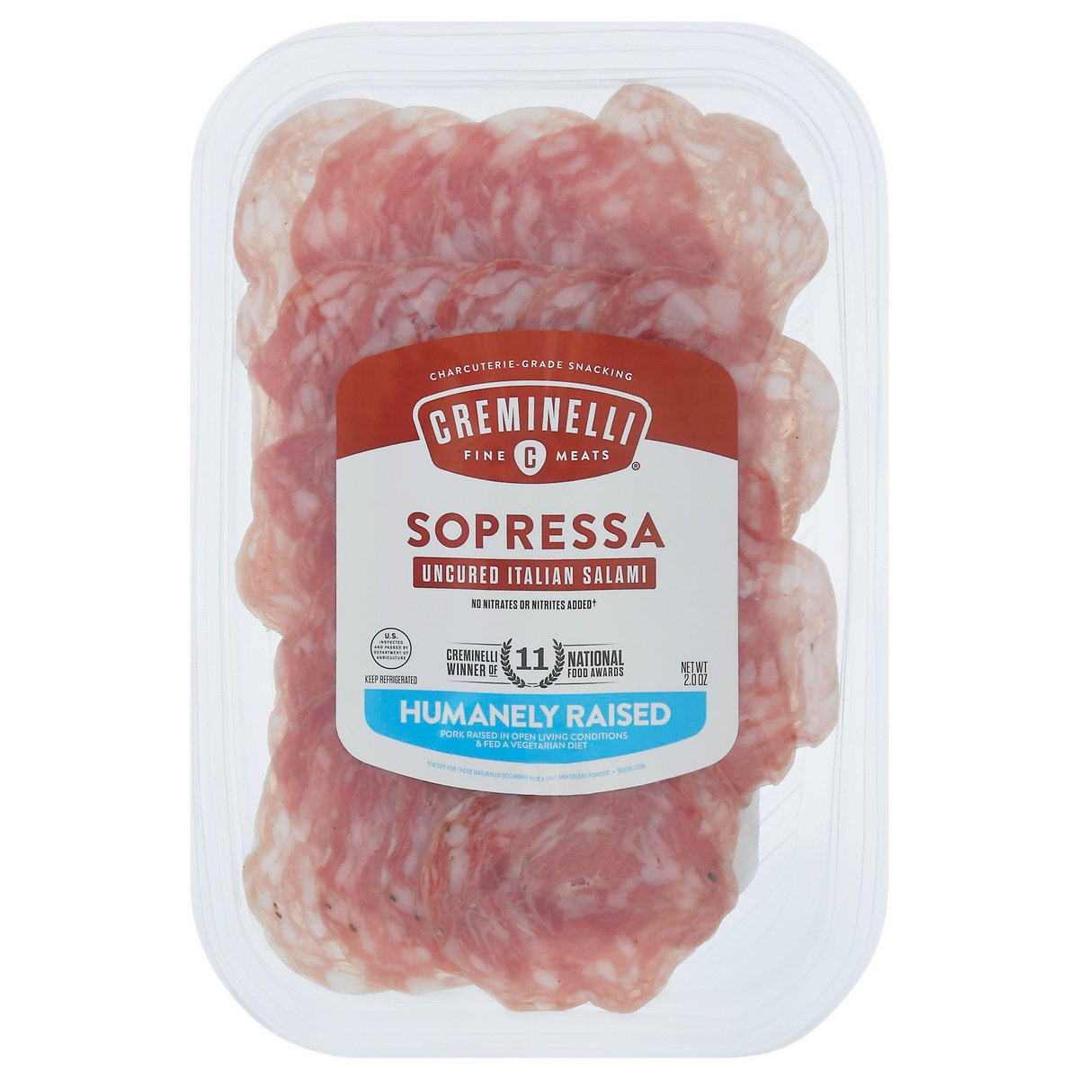 slide 1 of 11, Creminelli Fine Meats  Sliced Sopressa, 2 oz