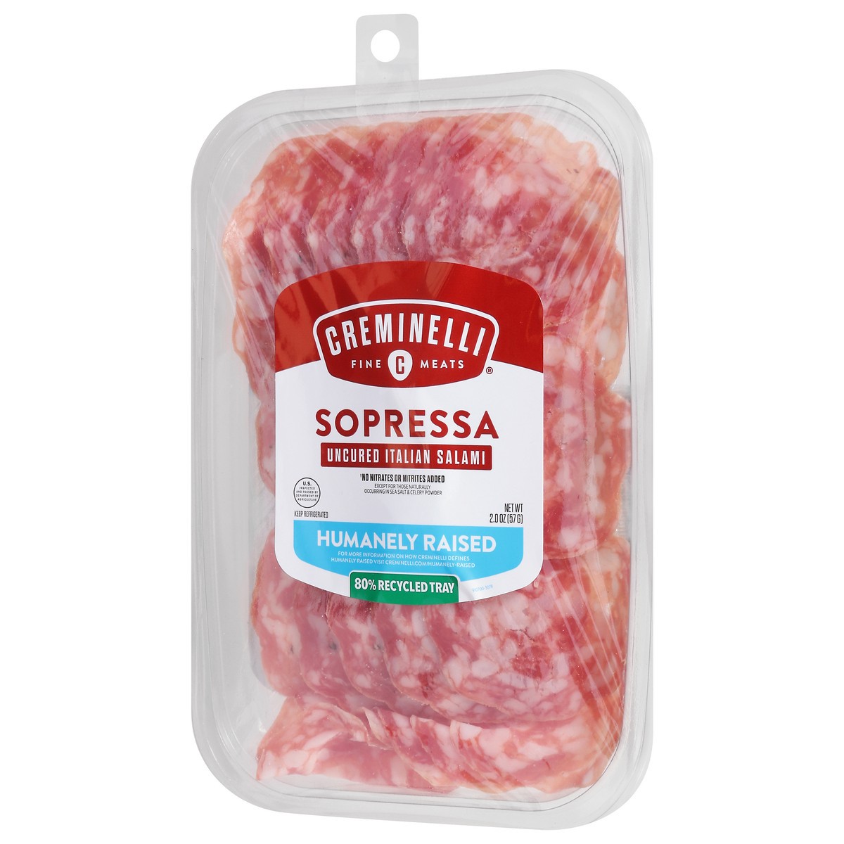 slide 2 of 9, Creminelli Fine Meats Humanely Raised Uncured Italian Salami Sopressa 2.0 oz, 2 oz