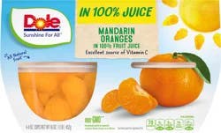 Dole Mandarin Oranges In 100% Juice - 16 oz