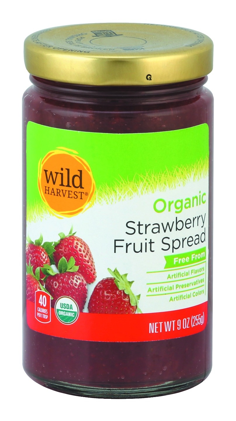 slide 1 of 1, Wild Harvest Organic Strawnerry Fruit Spread, 9 oz