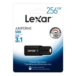 Lexar Jumpdrive S80 USB 3.1 Flash Drive, 32 GB, Black