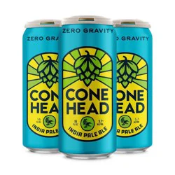 Zero Gravity Cone Head India Pale Ale Beer - 4 x 16 fl oz Cans