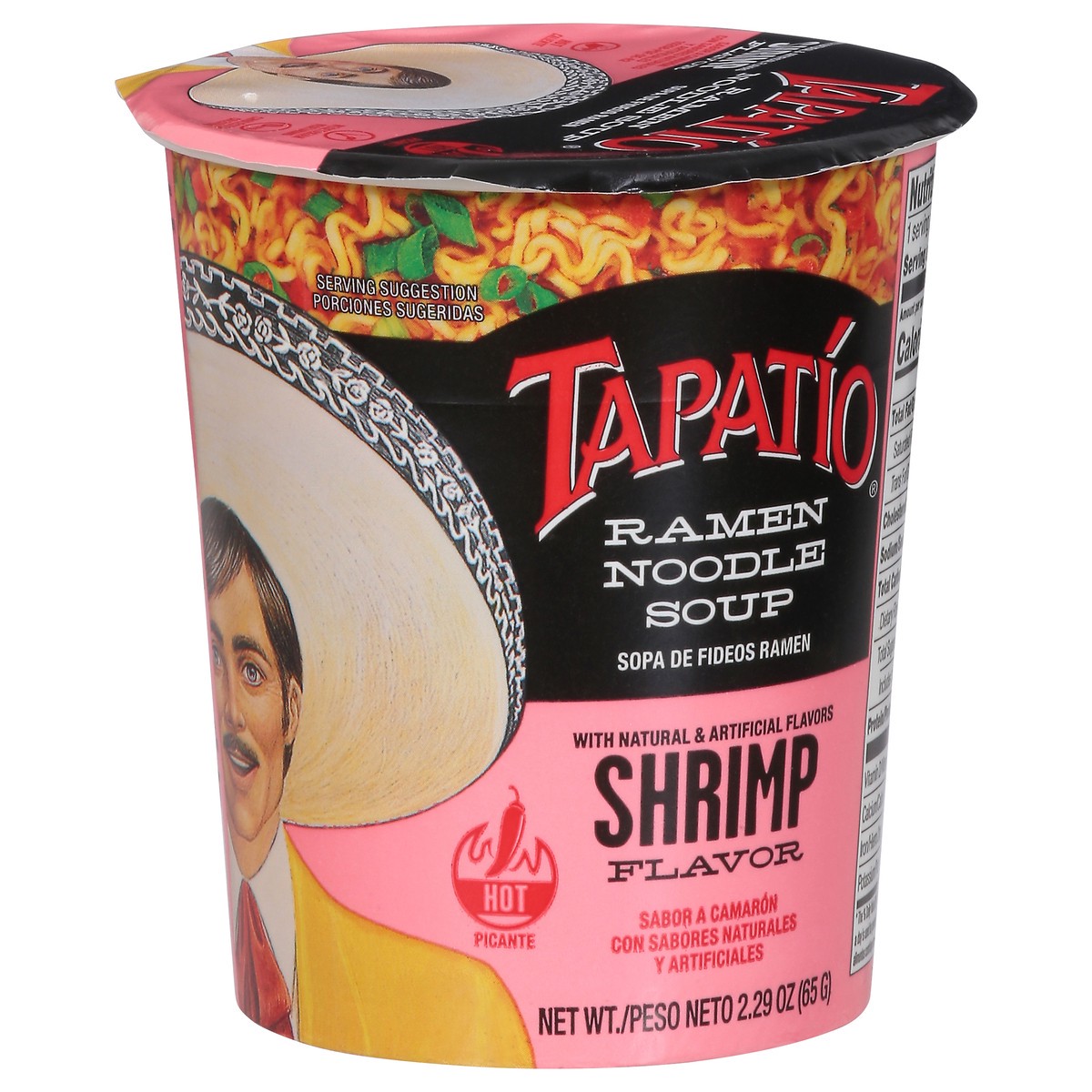 slide 2 of 9, Tapatio Hot Shrimp Flavor Ramen Noodle Soup 2.29 oz, 2.29 oz