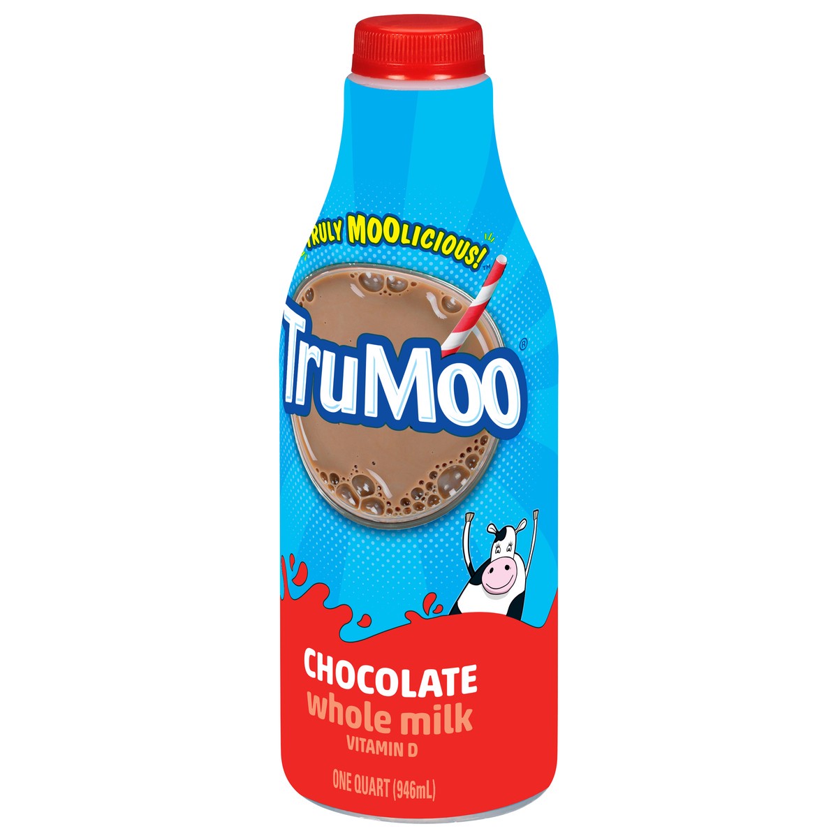 slide 6 of 9, TruMoo Chocolate Whole Milk Quart, 1 qt