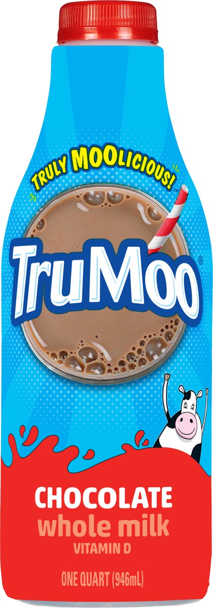 slide 3 of 9, TruMoo Chocolate Whole Milk Quart, 1 qt