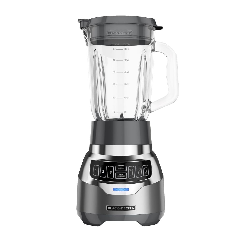 slide 1 of 1, Black + Decker Power Crush Blender - Dark Gray, 1 ct