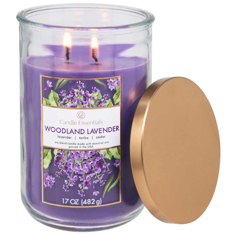 slide 2 of 2, Candle Essentials Woodland Lavender Candle 1 ea, 1 ct