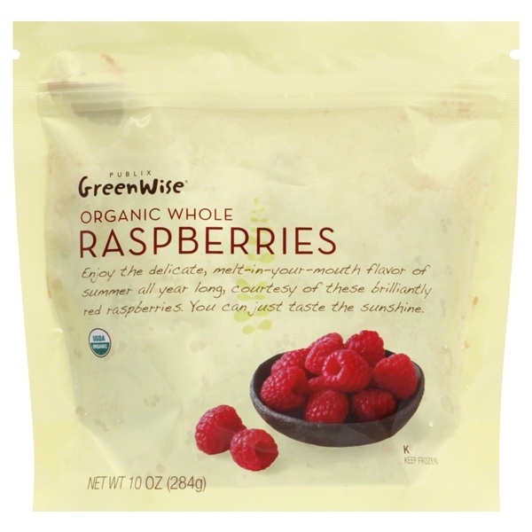 slide 1 of 1, GreenWise Organic Raspberries, 10 oz