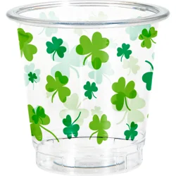 Creative Converting Happy St. Patrick's Day Shot Glass - 2 oz, 8 ct