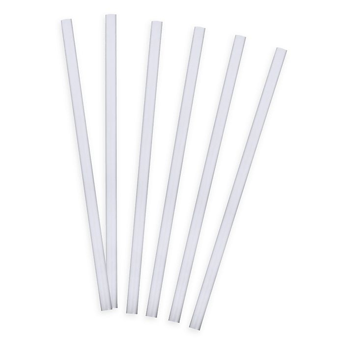 slide 1 of 1, Tervis 11-Inch Straight Drinking Straws - Clear, 6 ct